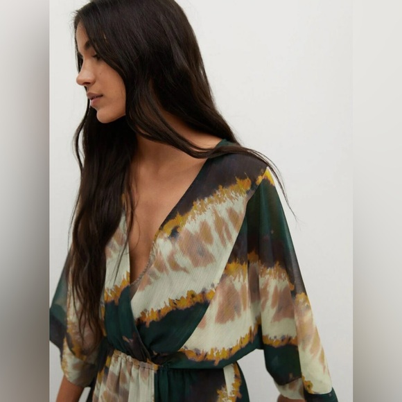 Mango Giada tie dye midi dress - Picture 2 of 5